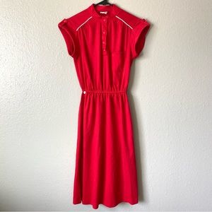 70s sporty midi dress